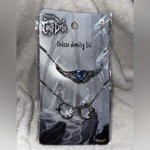 Tim Burton’s Corpse Bride Deluxe Jewelry Set - Emily Necklace & Rings Spirit